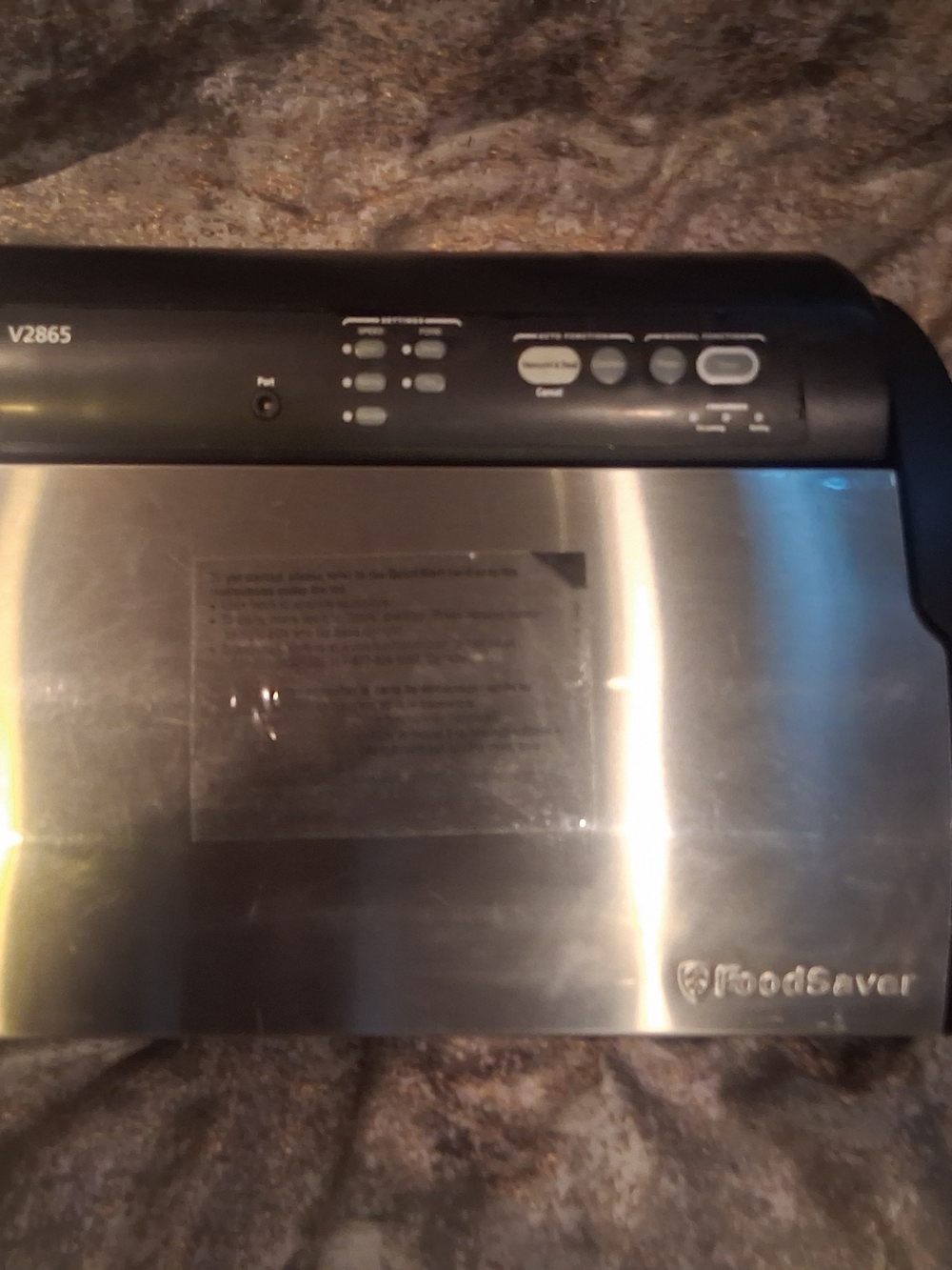 FoodSaver V2865 Vacuum Sealer in Black and Stainless Steel
